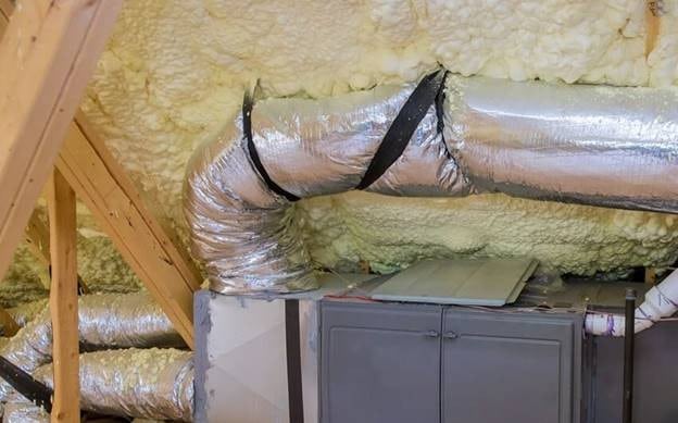 View of a duct in a house