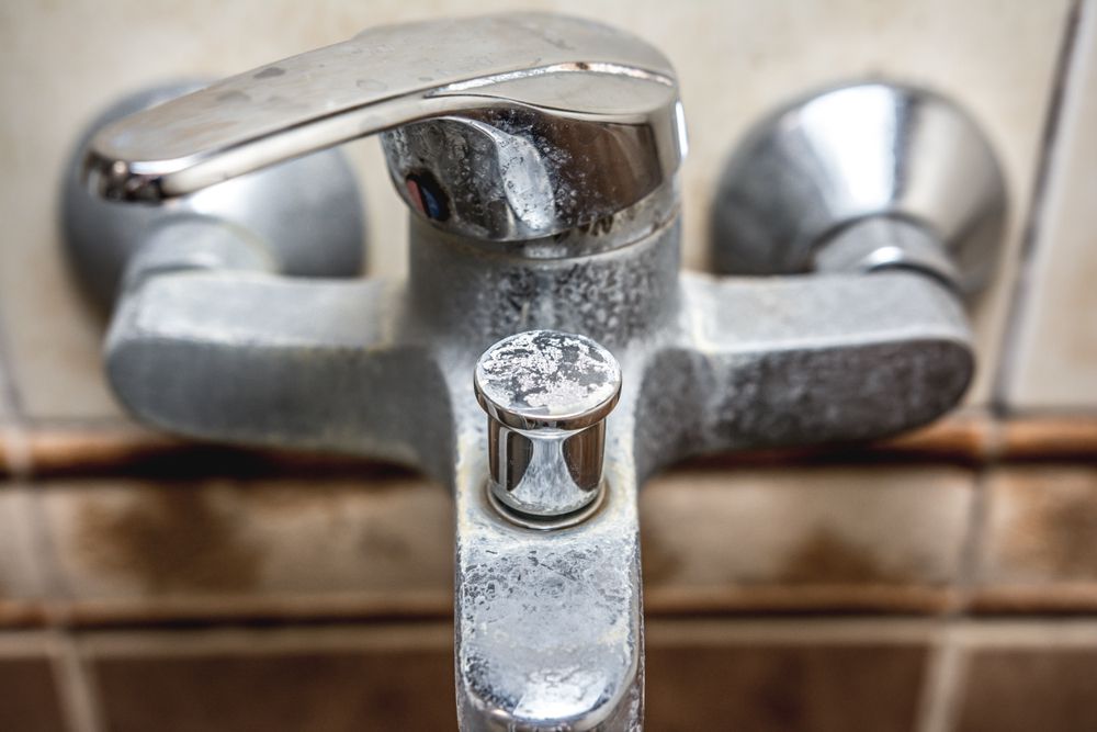 mold on tap in a bathroom